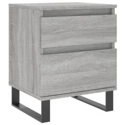 Berkfield Home Modern Bedside Cabinets 2 pcs Grey Sonoma 40x35x50 cm Engineered Wood - Size: 40 x 35 x 50 cm - thumbnail 5