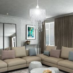 Berkfield Home Pendant Chandelier 22.5 x 30.5 cm in Clear - thumbnail 9