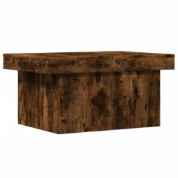 Berkfield Home Decorative Coffee Table Smoked Oak 100x55x40 cm Engineered Wood in Brown - Size: 100 x 55 x 40 cm - thumbnail 3