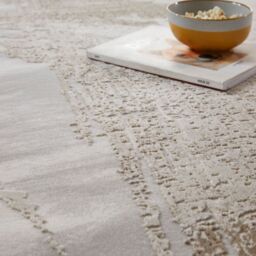 The Rug Shop UK Beige Abstract Modern Easy To Clean Ivory Area Rug - Size: 240 cm x 320 cm - thumbnail 5