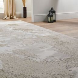 The Rug Shop UK Beige Abstract Modern Easy To Clean Ivory Area Rug - Size: 240 cm x 320 cm - thumbnail 4
