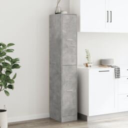 Berkfield Home Apothecary Cabinet¬†Concrete Grey 30x41x174.5 cm Engineered Wood - thumbnail 4