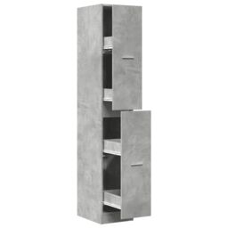 Berkfield Home Apothecary Cabinet¬†Concrete Grey 30x41x174.5 cm Engineered Wood - thumbnail 2