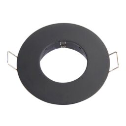 Netlighting Speculo Bathroom Recessed Fixed Matt Black Paint & Clear Glass IP65 - thumbnail 2