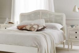 Time4sleep Liberty Rattan Wooden - Bed Frame in White - Size: King - thumbnail 3
