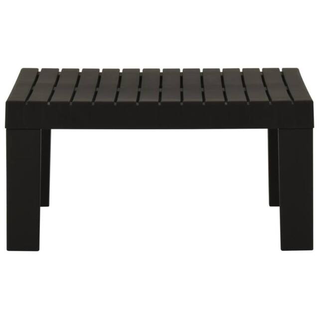 Berkfield Home Garden Lounge Table Plastic Grey - image 1