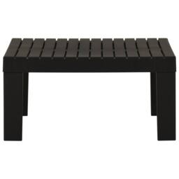 Berkfield Home Garden Lounge Table Plastic Grey - thumbnail 1