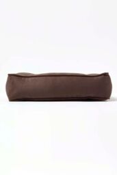 Homescapes Faux Suede Coccyx Cushion with Ties in Brown - Size: 40 cm x 40 cm - thumbnail 5