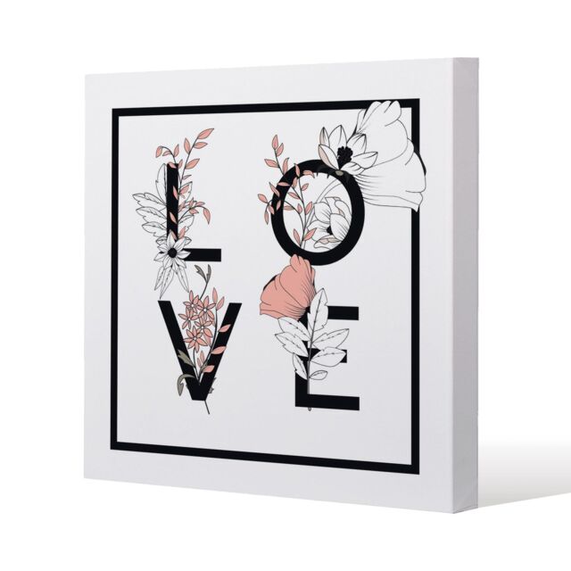Benjamin Tate Design Love (Canvas Print) / 101 x 101 x 4cm in Natural - Size: 101 x 101 x 4 cm - image 1