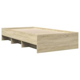 Berkfield Home Bed Frame Frame Wax Brown 180x200 cm Super King Solid Wood Pine in Natural - Size: Small Single - thumbnail 7