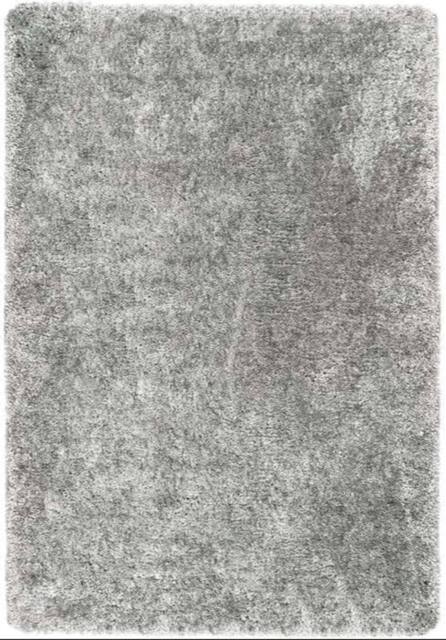 THE RUGS Soft Washable Shaggy Rug - Polypropylene 30mm Pile Non Slip in Grey - Size: 60 cm x 100 cm - image 1