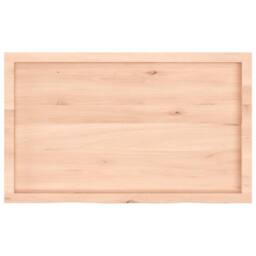 Berkfield Home Wall Shelf 100x60x(2-4) cm Untreated Solid Wood Oak in Natural - thumbnail 5