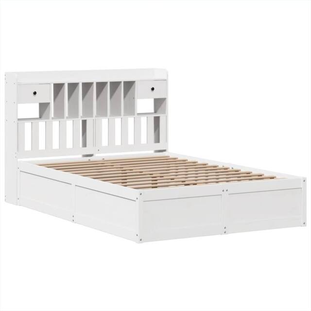 Berkfield Home Beautiful Bed Frame without Mattress White 150x200 cm King Size S - image 1