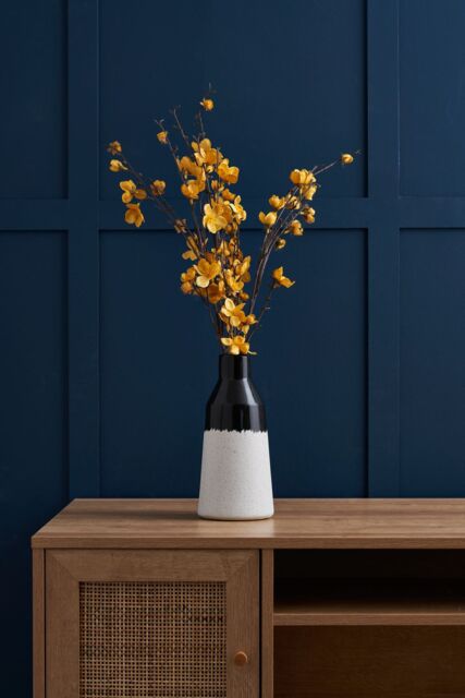 BHS Bottle Shape Ceramic Vase in Black - image 1