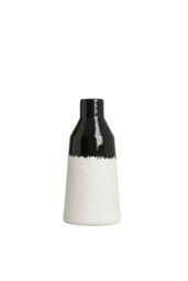 BHS Bottle Shape Ceramic Vase in Black - thumbnail 2