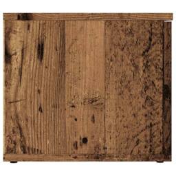 Berkfield Home TV Cabinet Old Wood 80x34x30 cm Engineered Wood in Brown - Size: 80 x 34 x 30 cm - thumbnail 5