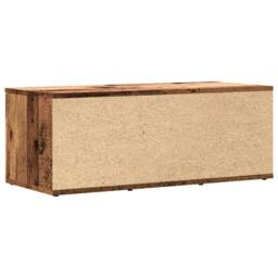 Berkfield Home TV Cabinet Old Wood 80x34x30 cm Engineered Wood in Brown - Size: 80 x 34 x 30 cm - thumbnail 6