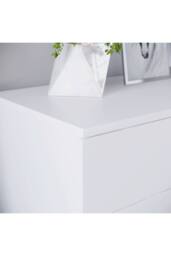 HD Designs Riano 4 Drawer Chest of Drawers Storage in White - thumbnail 5