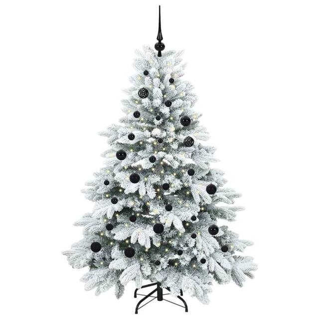 Berkfield Home Beautiful Artificial Christmas Tree with 150 LEDs Green 150 cm PE in White - image 1