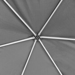 Berkfield Home Hexagonal Pop-Up Marquee with 6 Sidewalls Grey 3.6x3.1 m - thumbnail 6