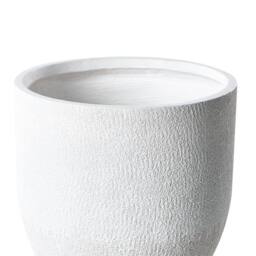 Wyld and Coco White Fibre Clay Round Plant Pot 46 x 46 x 46 cm Weather-Resistant - thumbnail 4