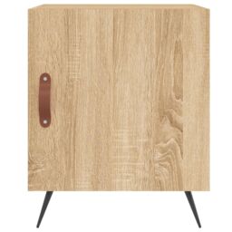 Berkfield Home Bedside Cabinets 2 pcs Sonoma Oak 40x40x50 cm Engineered Wood in Brown - Size: 40 x 40 x 50 cm - thumbnail 6