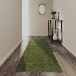 THE RUGS Villeroy & Boch 1791 Rosalie Jute Rug Handwoven Living Room in Green - Size: 80 cm x 300 cm - thumbnail 9