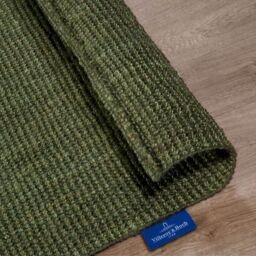THE RUGS Villeroy & Boch 1791 Rosalie Jute Rug Handwoven Living Room in Green - Size: 80 cm x 300 cm - thumbnail 4