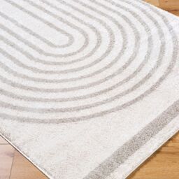 Livabliss Fossay Shag-Washable Beige Brown Green Grey Modern High Pile Rug in Mid Grey - Size: 160 cm x 215 cm - thumbnail 6
