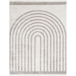 Livabliss Fossay Shag-Washable Beige Brown Green Grey Modern High Pile Rug in Mid Grey - Size: 160 cm x 215 cm - thumbnail 2