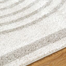 Livabliss Fossay Shag-Washable Beige Brown Green Grey Modern High Pile Rug in Mid Grey - Size: 160 cm x 215 cm - thumbnail 3