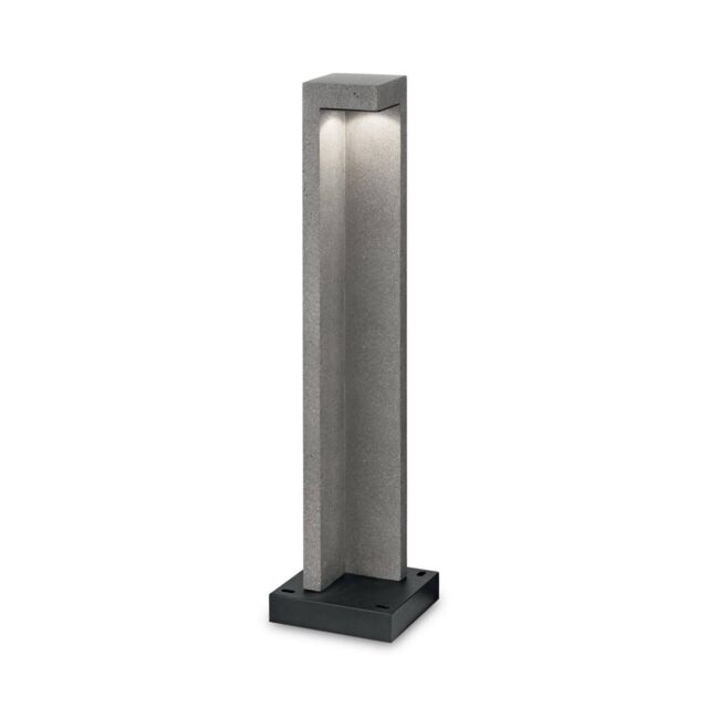 Netlighting Titano LED 1 Light Bollard Light Granite IP55 in Grey