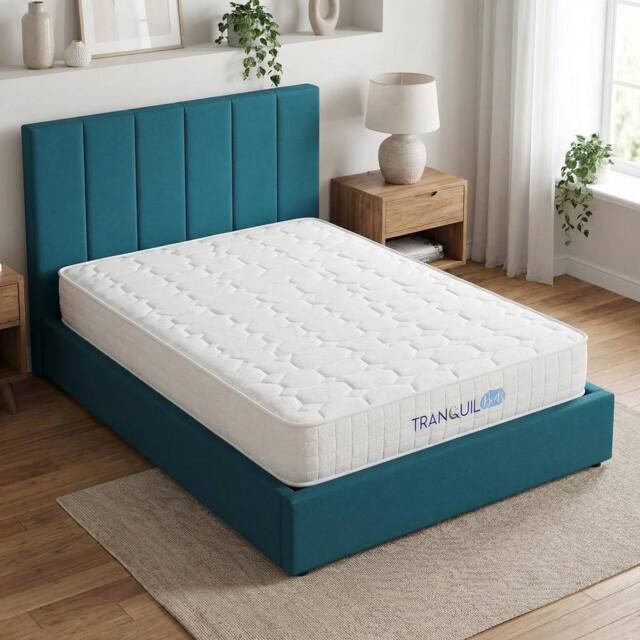 FWStyle Siesta Pocket Sprung UK Standard Small Double Mattress 22cm Thick in White - image 1