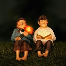 Marco Paul Solar Garden Ornaments - Grandparent Statue - thumbnail 1