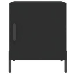 Berkfield Home Bedside Cabinets 2 pcs Black 40x40x50 cm Engineered Wood - Size: 40 x 40 x 50 cm - thumbnail 6