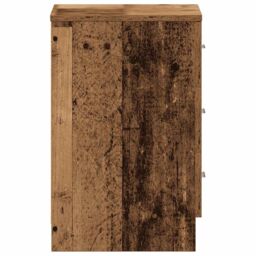 Berkfield Home Bedside Cabinets 2 pcs Old Wood 38x35x55 cm Engineered Wood - Size: 38 x 35 x 55 cm - thumbnail 8