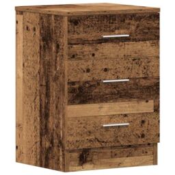 Berkfield Home Bedside Cabinets 2 pcs Old Wood 38x35x55 cm Engineered Wood - Size: 38 x 35 x 55 cm - thumbnail 6