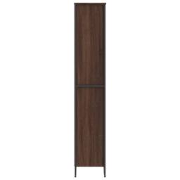 Berkfield Home Book Cabinet Brown Oak 80x31x169 cm Engineered wood - Size: 80 x 31 x 169 cm - thumbnail 5