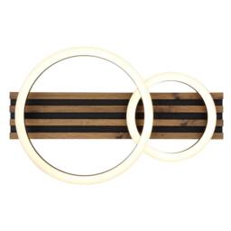 Netlighting Tisha Integrated LED Semi Flush Ceiling Light Matt Black 2x LED 3000K - thumbnail 4