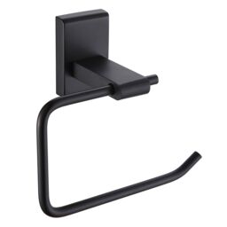 Showerdrape Unity Black Steel Wall Mounted Toilet Roll Holder - thumbnail 3