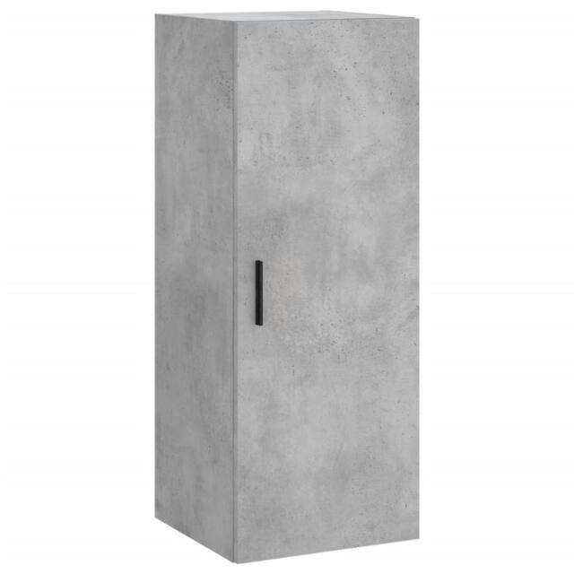 Berkfield Home Wall Mounted Cabinet Concrete Grey 34.5x34x90 cm - image 1