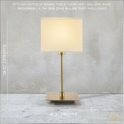 Happy Homewares Contemporary Bedside Table Lamp with White Cotton Fabric Shade in Metallic Gold - thumbnail 6
