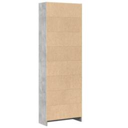 Berkfield Home Decorative Bookcase Concrete Grey 60x24x176 cm Engineered Wood - Size: 60 x 24 x 176 cm - thumbnail 6