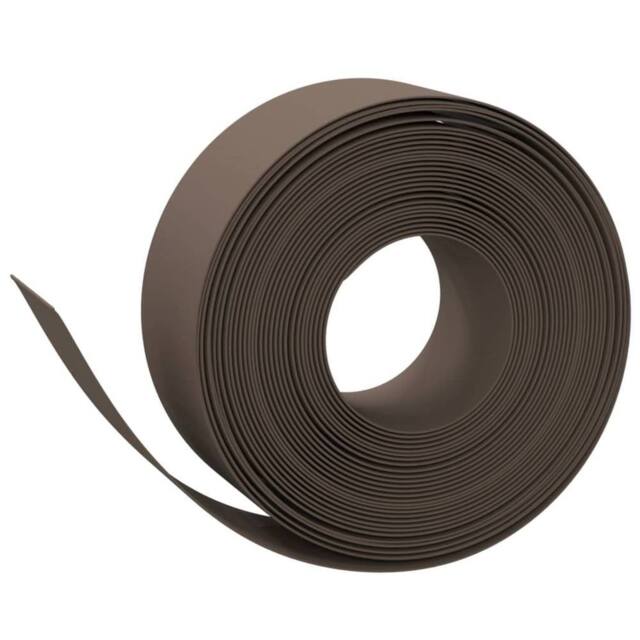 Berkfield Home Garden Edging Brown 10 m 20 cm Polyethylene - image 1