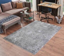 Desire Rugs Serenity Modern Abstract Acrylic Area Rug - Contemporary Style for Living Room, Bedroom or Hallway in Grey - Size: 120 cm x 170 cm - thumbnail 4