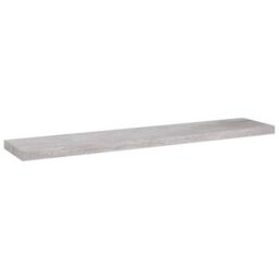 Berkfield Home Floating Wall Shelves 4 pcs Concrete Grey 120x23.5x3.8 cm MDF - thumbnail 4