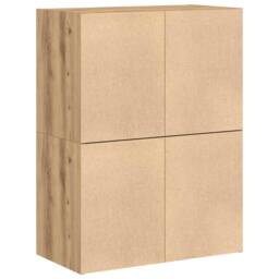 Berkfield Home Cabinets with 2 Drawers 2 pcs Artisan Oak 60x31x40 cm Engineered Wood in Brown - Size: 60 x 31 x 40 cm - thumbnail 7