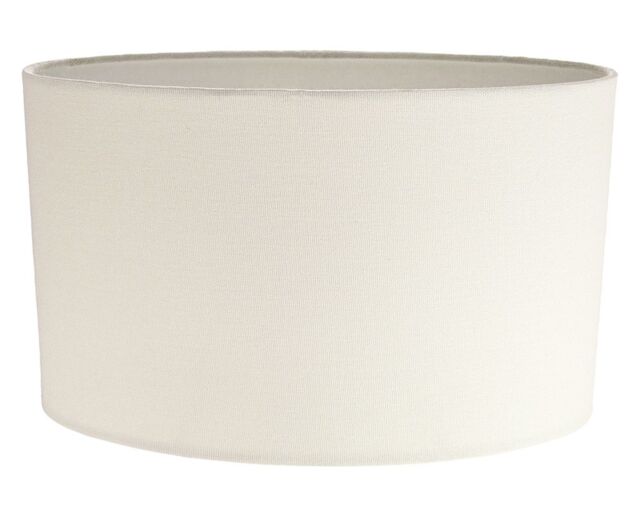 Happy Homewares Contemporary & Stylish Linen Fabric Lamp Shade in Cream - Size: 12 inches - image 1