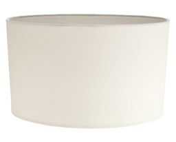 Happy Homewares Contemporary & Stylish Linen Fabric Lamp Shade in Cream - Size: 12 inches