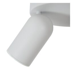 Lucide 'PUNCH' Dimmable Tiltable Adjustable Classic Ceiling Spotlight 3xGU10 in White - thumbnail 3